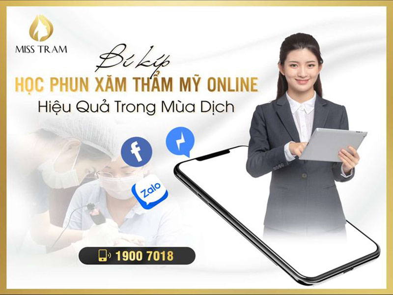 khóa học phun xăm thẩm mỹ online