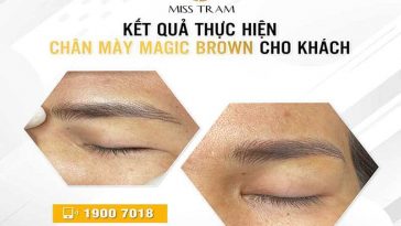 Quá Trình Làm Mày Magic Brown Cho Khách