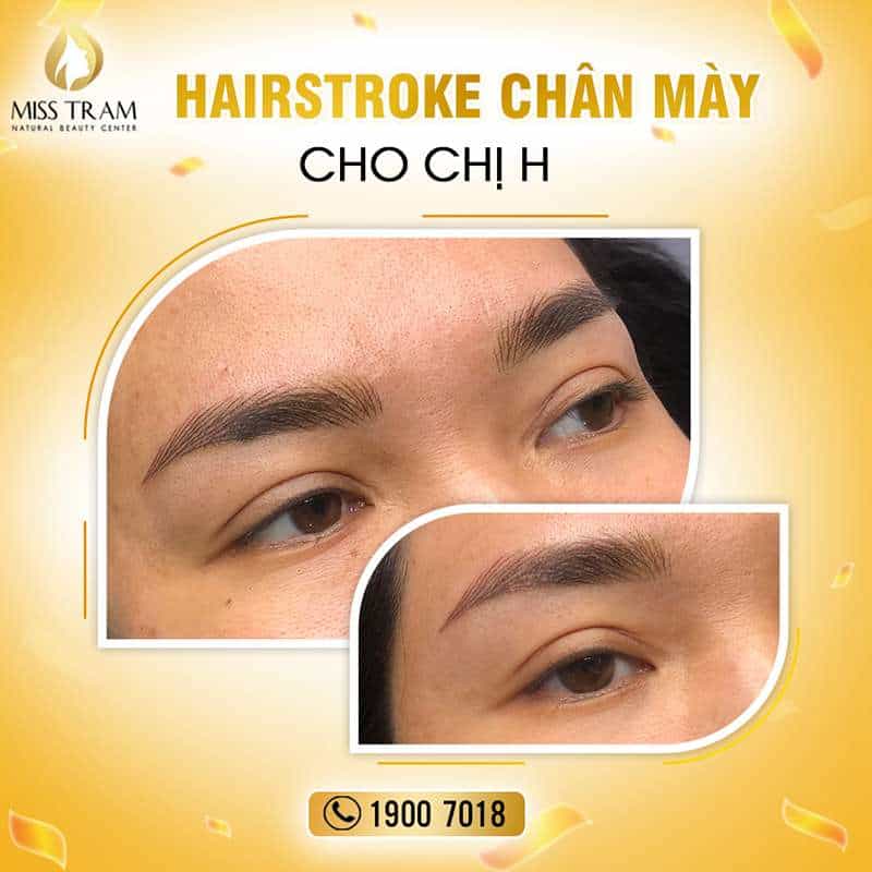 Hình ảnh Hairstroke chân mày cho chị H