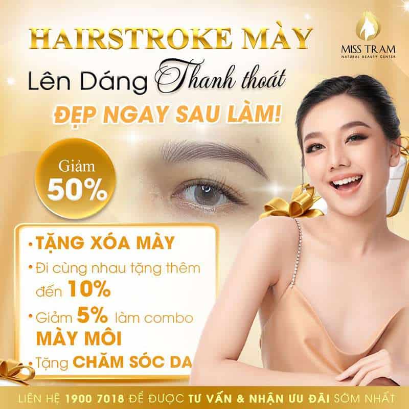 Hairstroke Chân Mày: Lên Dáng Thanh Thoát – Đẹp Ngay