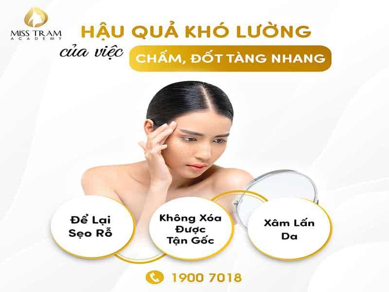 3 Hậu Quả Của Việc Chấm, Đốt Tàn Nhang