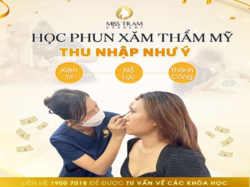 Học Phun Xăm Thẩm Mỹ – Thu Nhập Như Ý