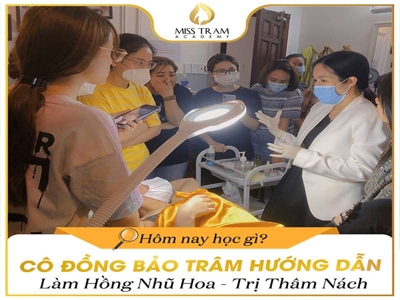 Cô Trâm Hướng Dẫn Kỹ Thuật Làm Hồng Nhũ Hoa, Trị Thâm Nách