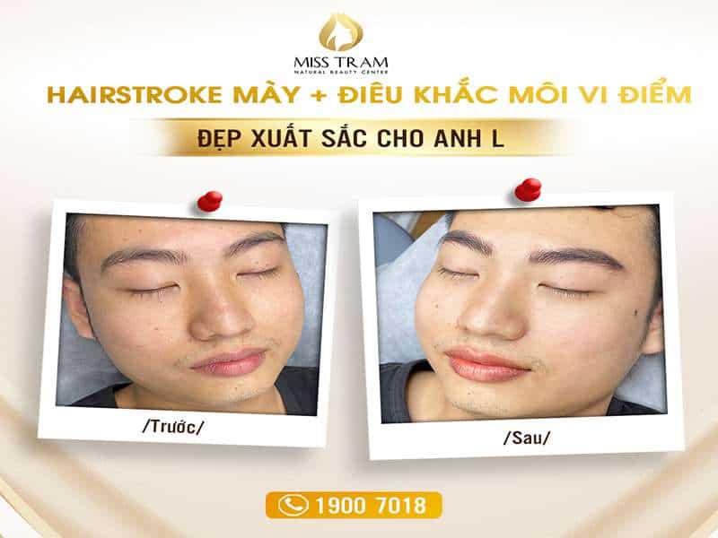 Kết Quả Hairstroke Mày – Điêu Khắc Môi Vi Điểm Pha Lê