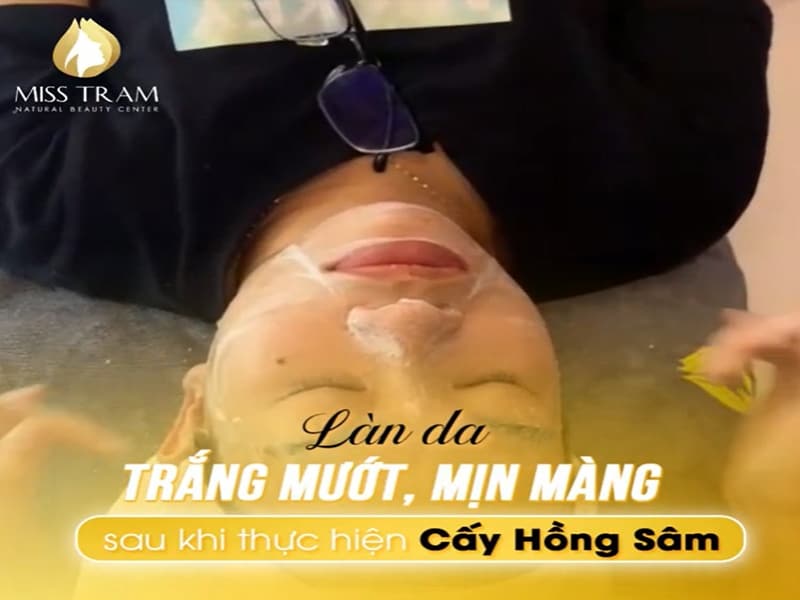 Làn Da Trắng Mướt, Mịn Màng Của Chị L.A Sau Khi Cấy Hồng Sâm