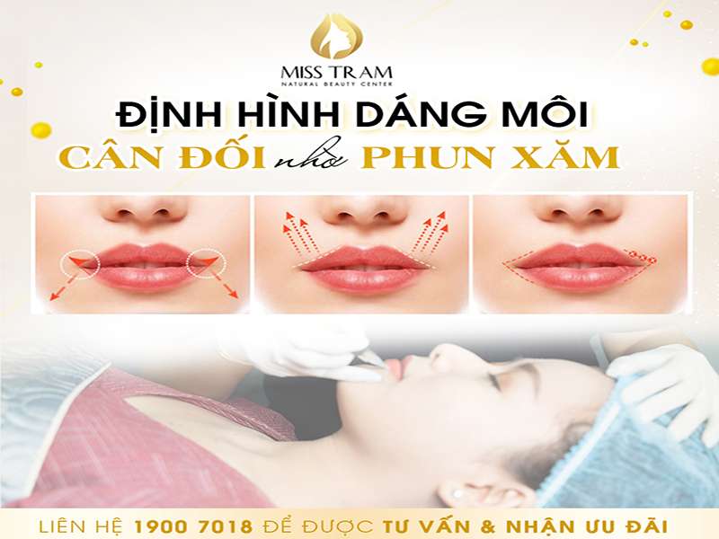 Dáng Môi Đẹp Tuyệt Vời Nhờ Kỹ Thuật Phun Xăm