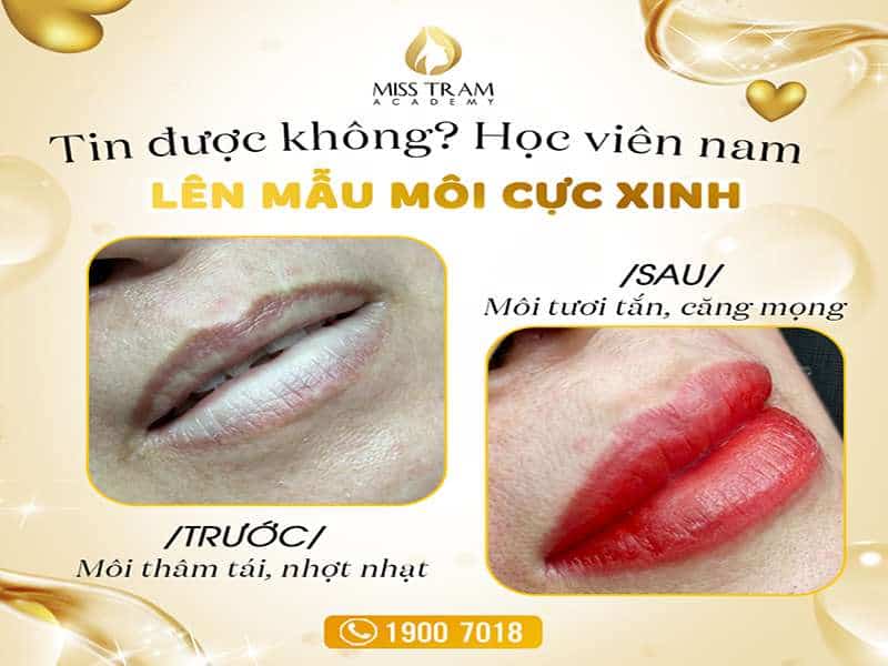 Ngắm Kết Quả Nam Học Viên Lên Mẫu Môi Cực Đẹp