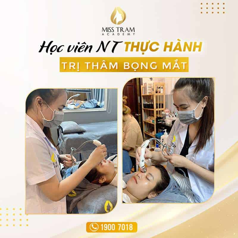 Kết Quả Học Viên Thực hành Liệu Trình Trị Thâm Bọng Mắt
