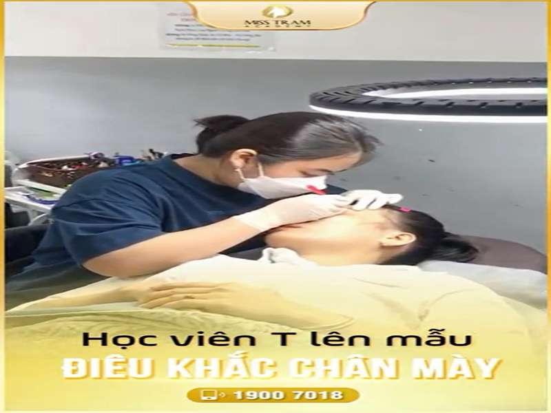 Ngắm Mẫu Điêu Khắc Chân Mày Do Học Viên T Lên