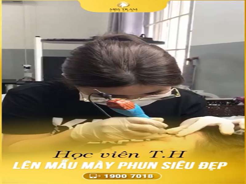 Kết Quả Học Viên T.H Lên Mẫu Mày Phun