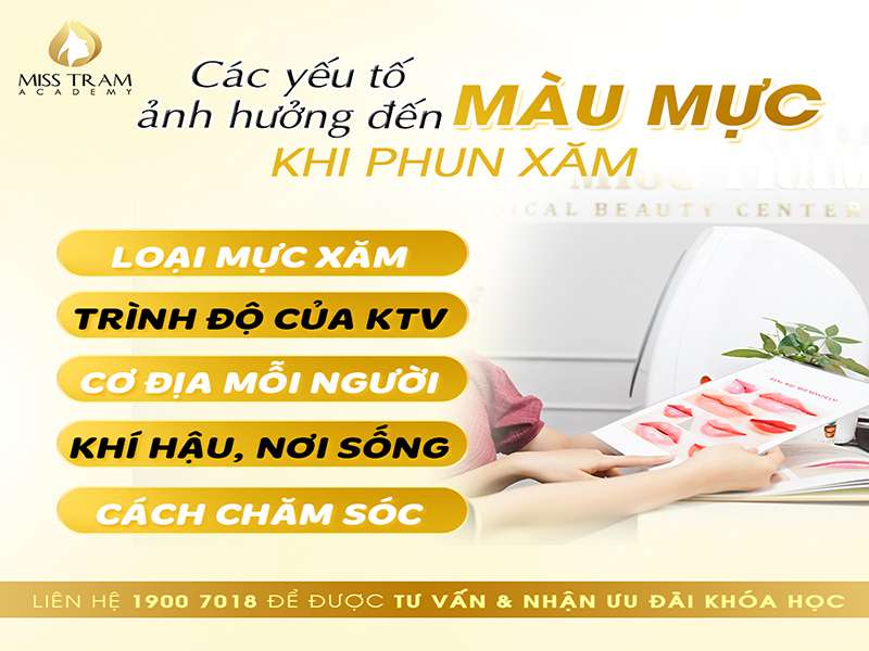 Các Yếu Tố Ảnh Hưởng Đến Màu Mực Khi Phun Xăm