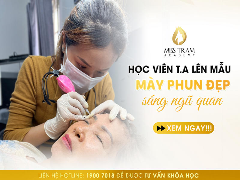 Học Viên T.A Lên Mẫu Phun Mày Đẹp, Sáng Ngũ Quan 