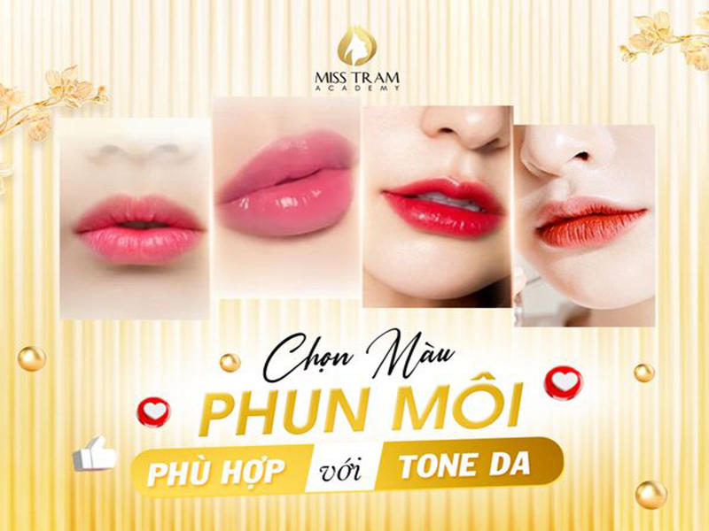 Chọn Màu Phun Môi Phù Hợp Với Tone Da