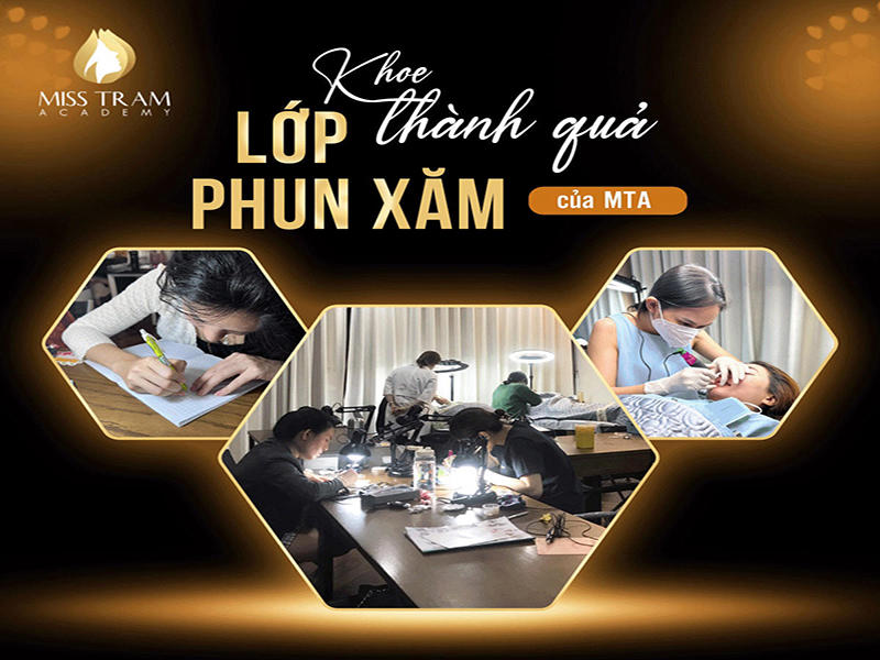 Khoe Thành Quả Lớp Phun Xăm